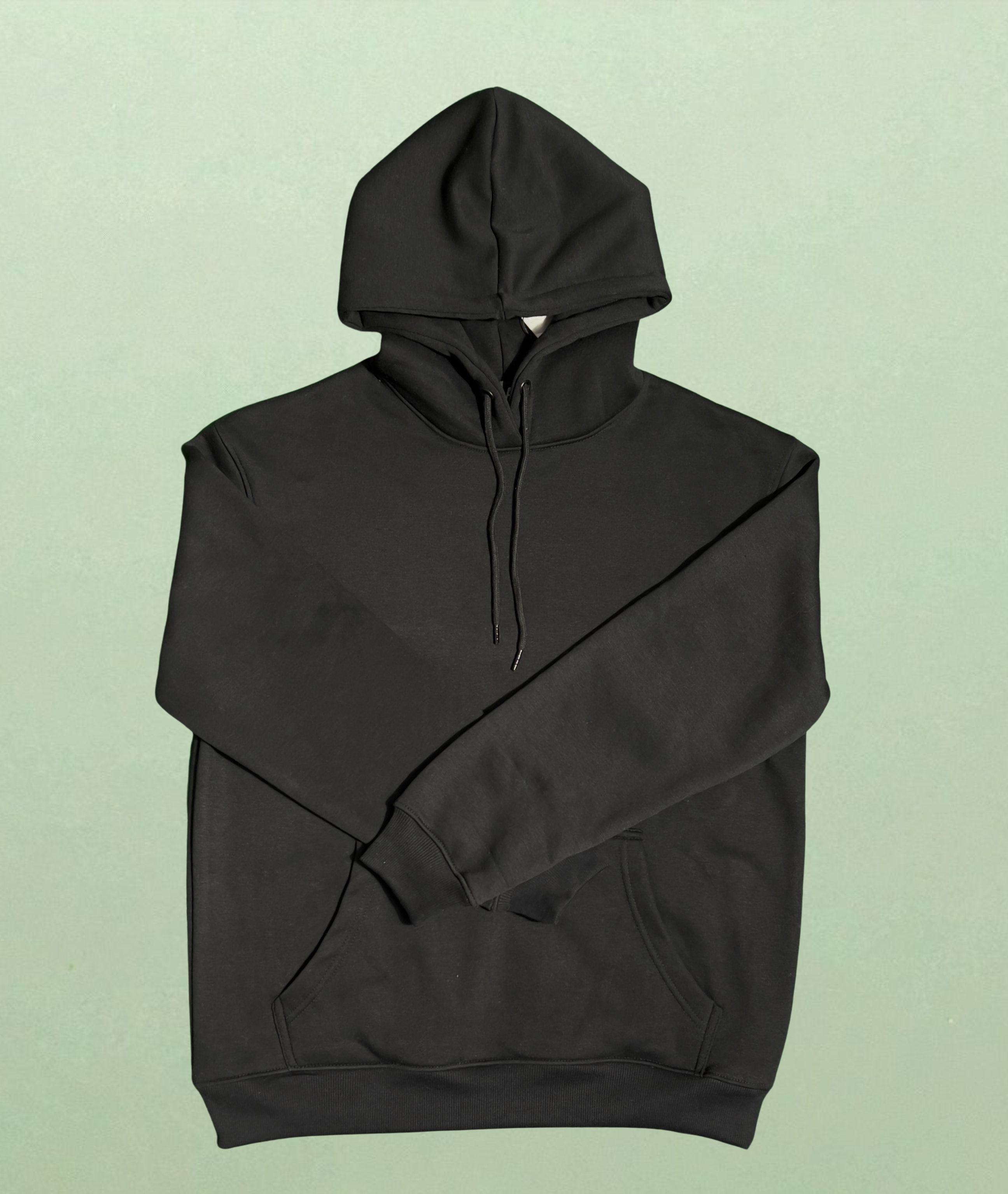 Daisy Print Black Oversized Hoodie