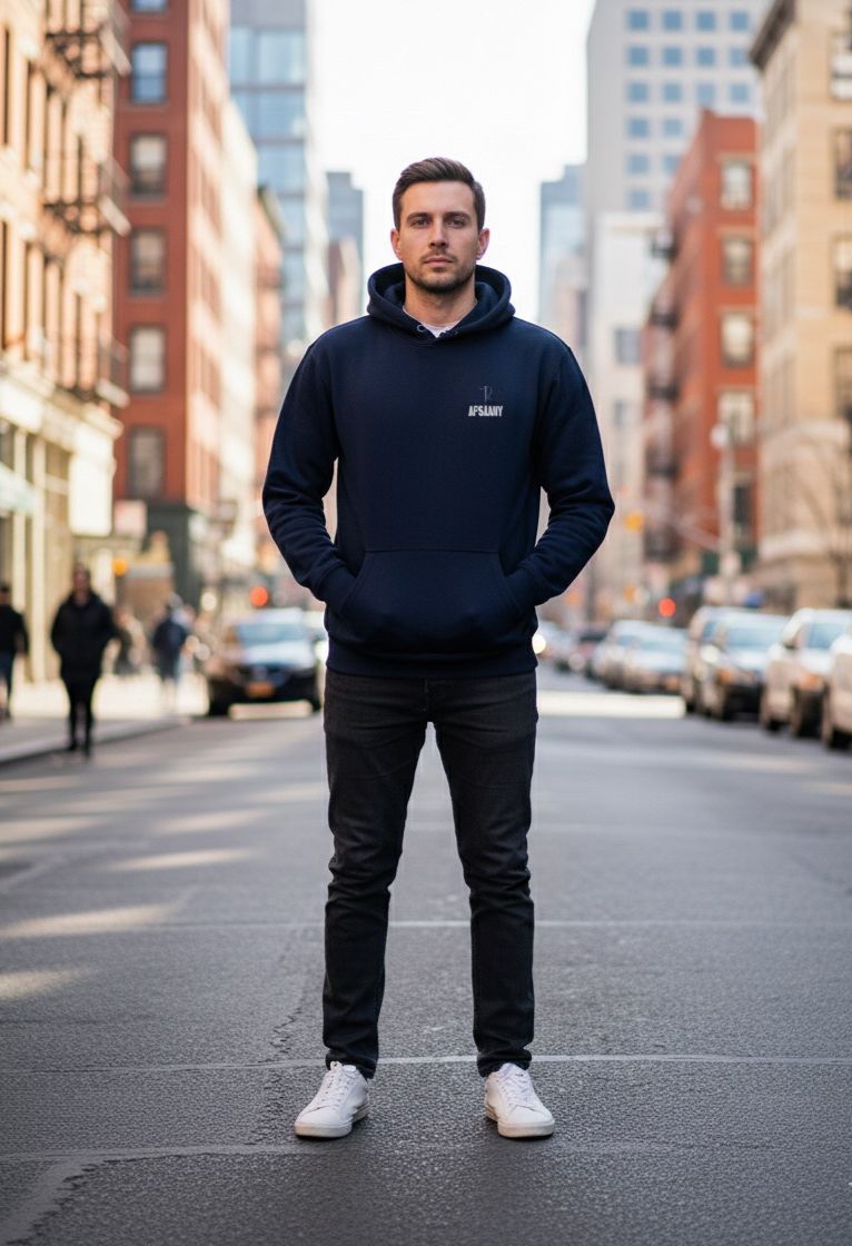 COSMIC VISION AFSAANY HOODIE Navy Blue