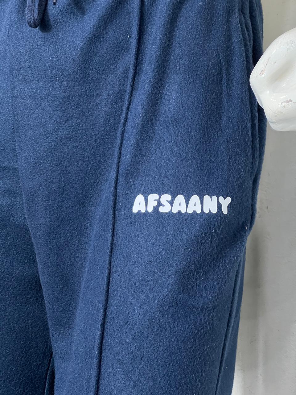 Straight Fit Pleated Navy Blue Trouser